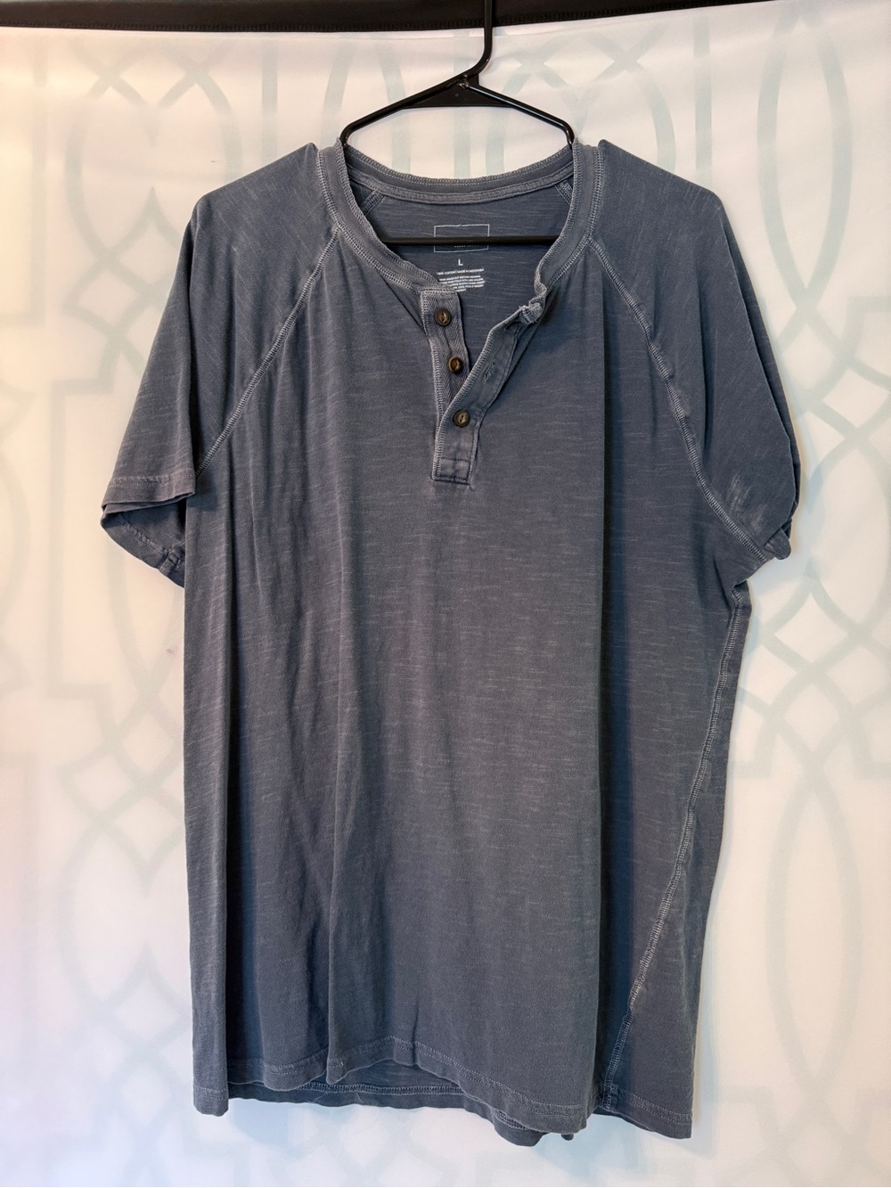 Sonoma Faded Slate Short-Sleeve Henley